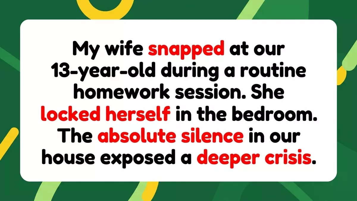Husband Demands His Wife Apologize to Their Teen, Triggering a Household Freeze That Exposed a Deeper Crisis